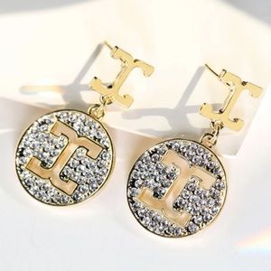 gold diamond earrings